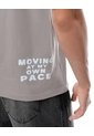 Camiseta Manga Corta Regular Estampado Taupe Hombre Marron Claro de Gef