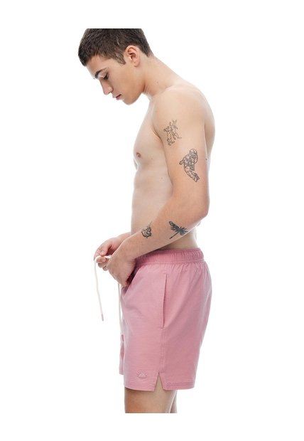 Pantaloneta De Baño Regular Rosado Hombre Rosa