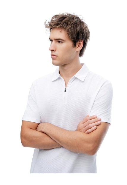 Polo Deportiva Secado Rápido Blanca Hombre Blanco