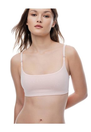 Top Soporte Medio Seamless Palo Rosa Mujer Rosa Claro