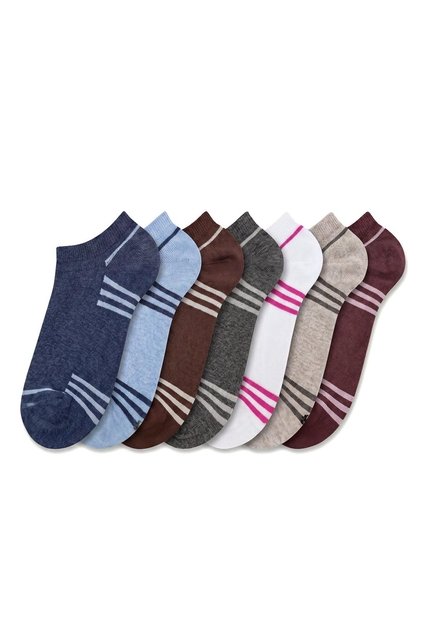 7 Pares De Medias Tobilleras Surtido Mujer