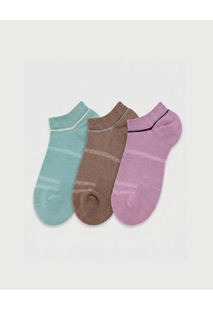 3 Pares De Medias Tobilleras Surtido Mujer