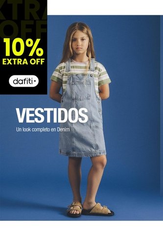 Overol Corto Denim índigo Medio Niña Azul Oscuro Gef