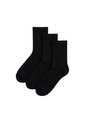 3 Pares De Medias Cortas Negras Mujer de Gef