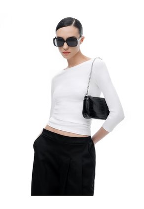 Camiseta Manga 3/4 Blanco Mujer Blanco