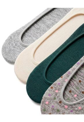 4 Pares De Medias Baletas Surtido Mujer