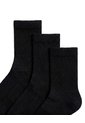 3 Pares De Medias Cortas Negras Mujer de Gef
