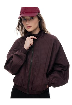 Chaqueta Regular Sin Capucha Morado Estampado Mujer Purpura