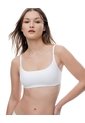 Top Soporte Medio Seamless Blanco Mujer Blanco de Gef