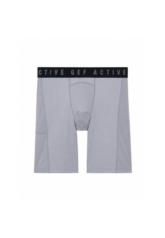 Bóxer Deportivo Largo Gris Hombre Gris Gef