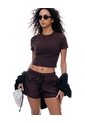 Short Deportivo Ciclista Interno Morado Mujer Purpura de Gef
