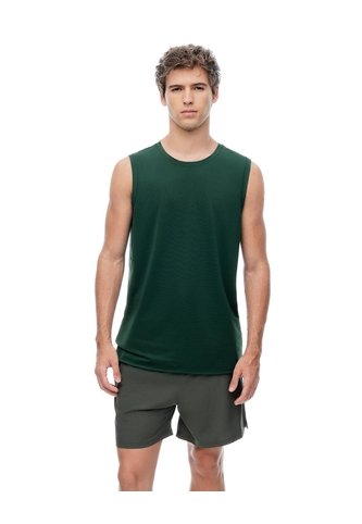 Camisilla Deportiva Antibacterial Verde Hombre Verde Gef