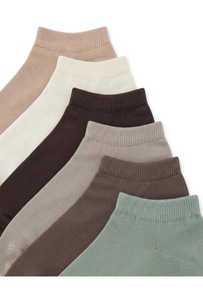 6 Pares De Medias Tobilleras Surtido Mujer