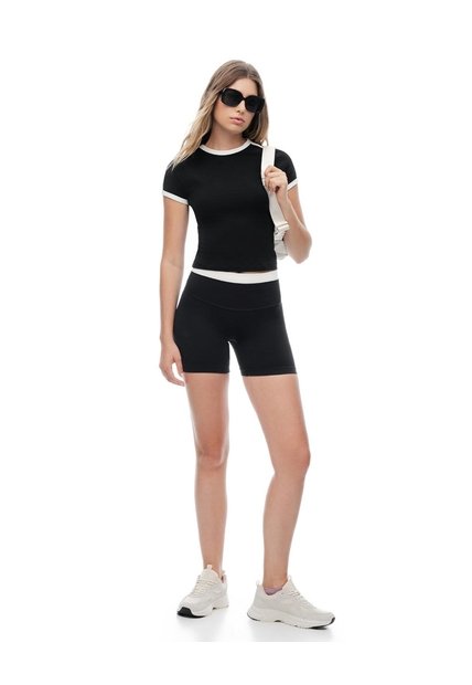 Short Deportivo Negro Mujer Negro