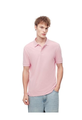 Polo Slim Palo De Rosa Hombre Rosa Claro Gef