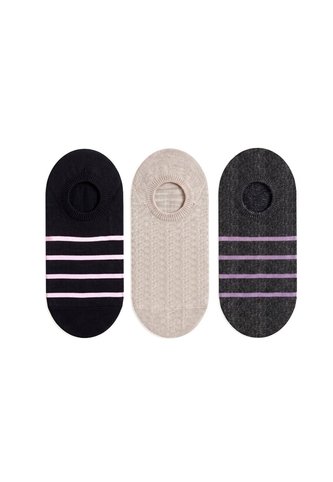 3 Pares De Medias Baletas Surtido Mujer Gef