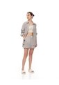 Short Relax Tiro Alto Texturizado Taupe Mujer Marron Claro de Gef