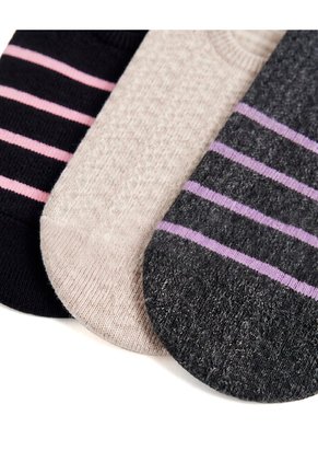 3 Pares De Medias Baletas Surtido Mujer