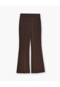 Pantalón Tiro Medio Bota Campana Chocolate Mujer Chocolate de Gef
