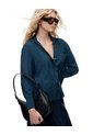 Camisa Regular Azul Mujer Azul de Gef