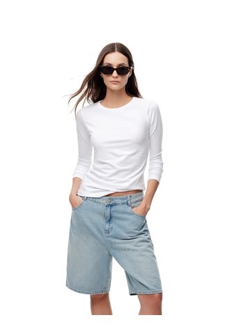 Camibuzo Slim Algodón Blanco Mujer Blanco Gef