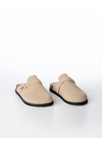 Zuecos Tipo Clog Gamuzado Café Infantil Unisex Niña Cafe Gef