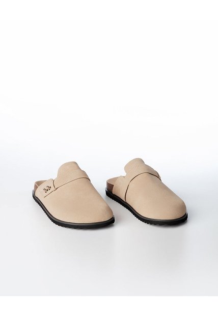 Zuecos Tipo Clog Gamuzado Café Infantil Unisex Niña Cafe