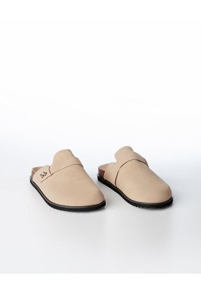 Zuecos Tipo Clog Gamuzado Café Infantil Unisex Niña Cafe