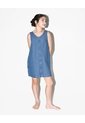 Vestido Recto Corto índigo Medio Niña Azul Oscuro de Gef
