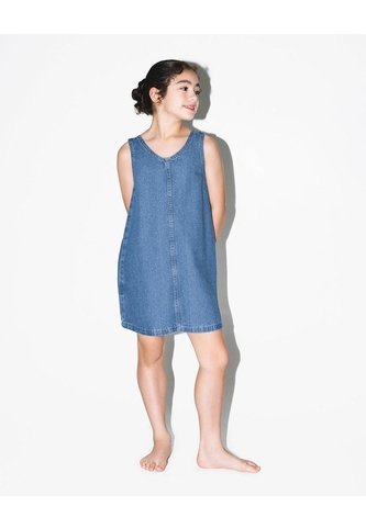Vestido Recto Corto índigo Medio Niña Azul Oscuro Gef