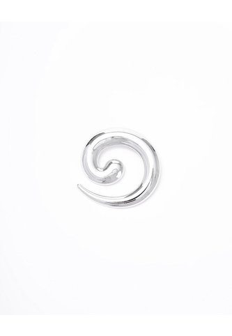 Prendedor Espiral Plateado Mujer Gef