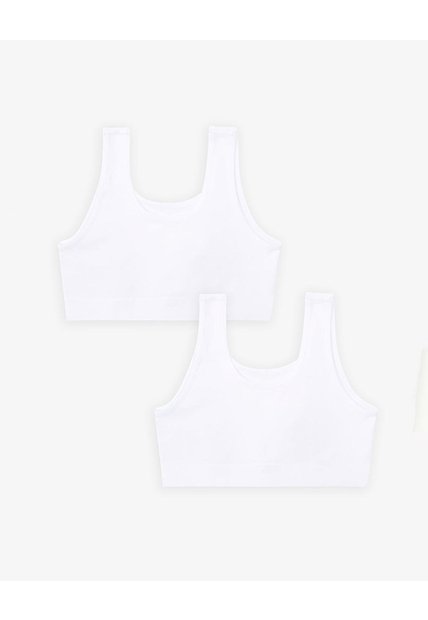 Top Niña Seamless X2unds Blanco Blanco