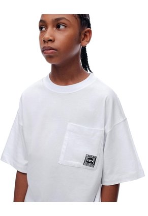 Camiseta Oversize Algodón Blanca Niño Blanco