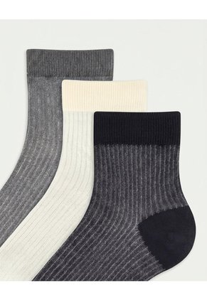 3 Pares De Medias Cortas Surtido Mujer