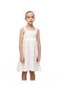 Vestido Corto Capas Algodón Blanco Niña Blanco de Gef