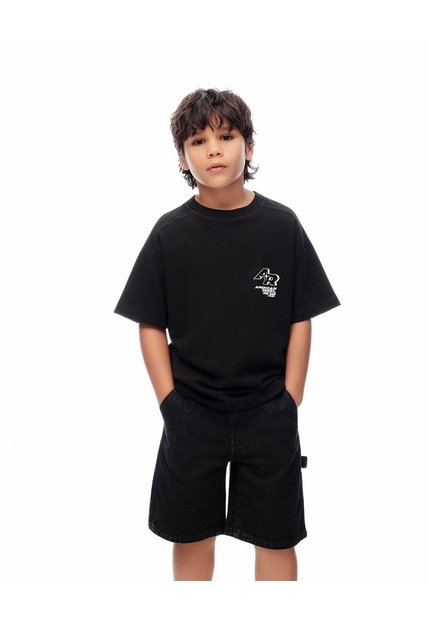 Bermuda Regular D Im Negro Niño Azul