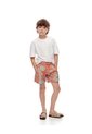 Pantaloneta De Baño Estampada Niño Naranja de Gef