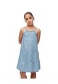 Vestido Corto Bloques índigo Niña Azul Oscuro de Gef