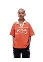 Polo Oversize Algodón Naranja Estampada Niño Naranja de Gef