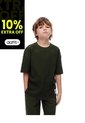 Camiseta Regular Algodón Verde Niño Verde de Gef