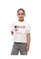 Camiseta Regular Algodón Blanca Navidad Niña Blanco de Gef