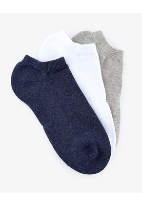 Medias Hombre Tobillera Corta Algodón Pack X3 Surtido