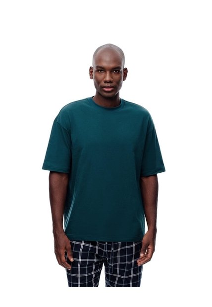 Camiseta Relax Algodón Verde Hombre Verde