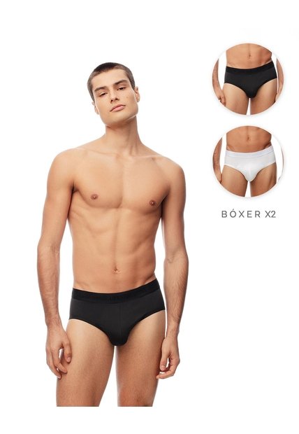 Bóxer Brief Algodón Jersey X2unds Surtido Hombre Multicolor
