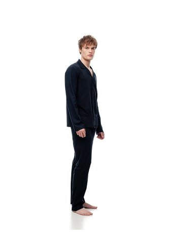 Camisa + Pantalón De Pijama Algodón Azul Hombre Azul Gef