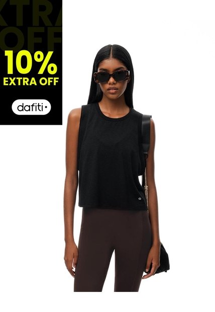 Camiseta Esqueleto Deportiva Negra Mujer Negro