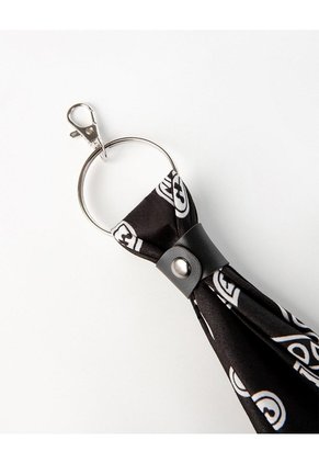 Llavero Charm Pañoleta Negro Mujer