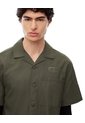 Camisa Manga Corta Regular Algodón Café Hombre Cafe de Gef