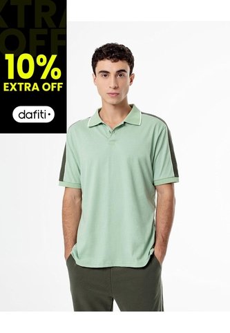Polo Relax Algodón Verde Hombre Verde Gef