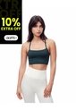 Top Deportivo Soporte Medio Seamless Verde Mujer Verde de Gef